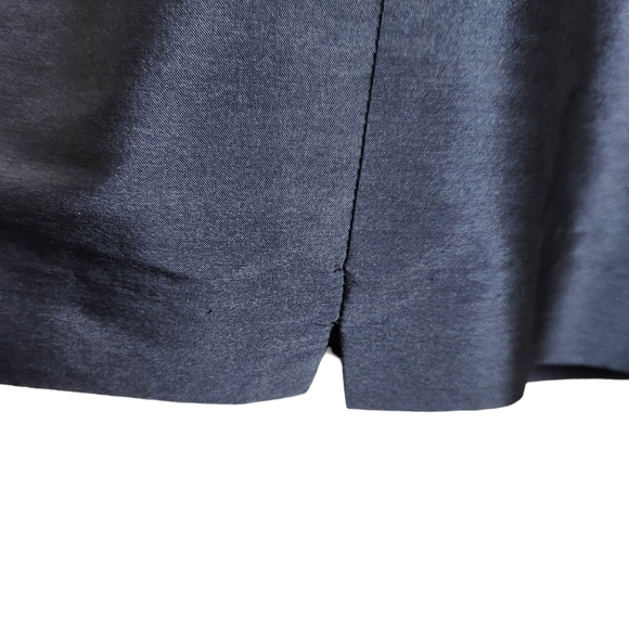 Alfred Sung D523 Midnight Blue Open Back Bow Dress Women's Size 4 - Picture 11 of 13